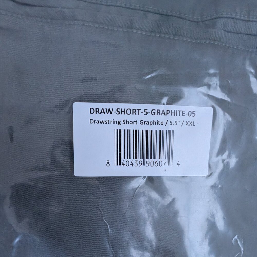 NWT Bearbottom Drawstring Shorts 5.5” Graphite XXL Men’s - Picture 7 of 7